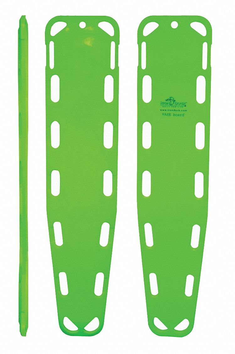 Backboard: Green, 72 in Overall Lg, Polyethylene