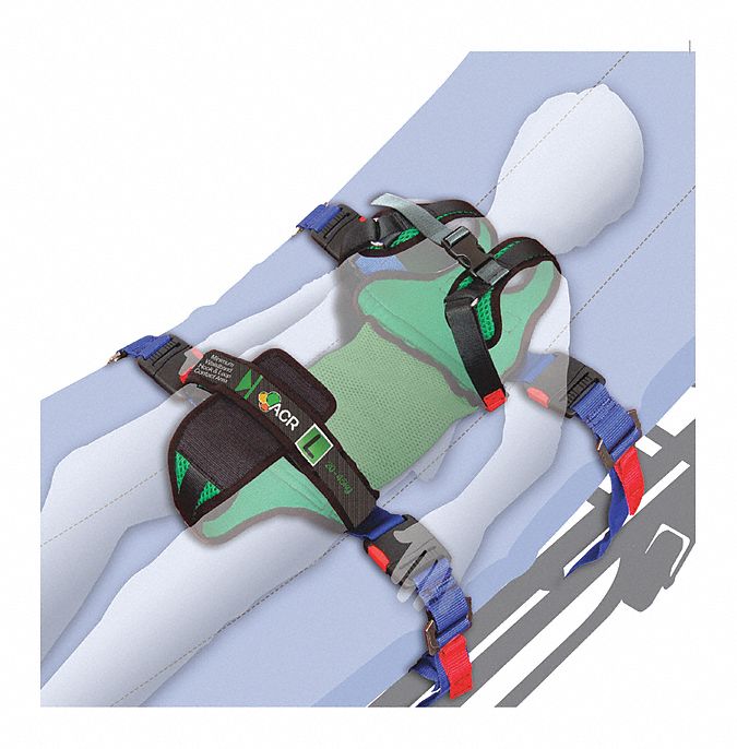 QUANTUM EMS, Ambulance Child Restraint System, Blue, Ambulance Child