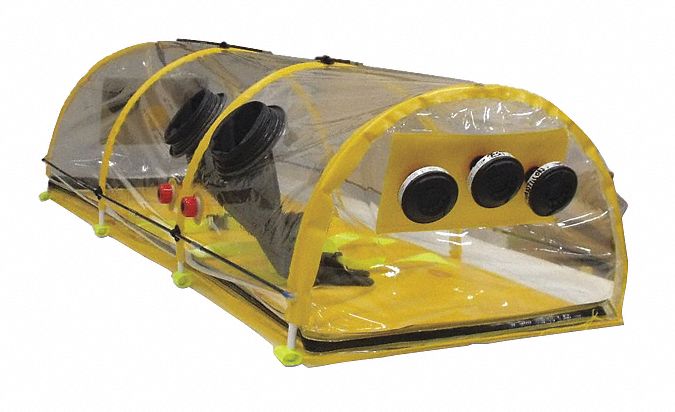 Isolation/Containment Chamber,  80 in Length,  30 in Width,  21 in Height,  Polyurethane