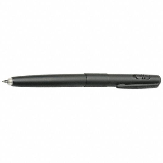 ABILITY ONE Ballpoint Pen: Black, 1 mm Pen Tip, Retractable, Brass ...