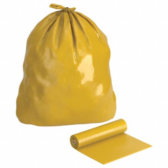 Yellow Trash Bags - Big Yellow Trash Bags