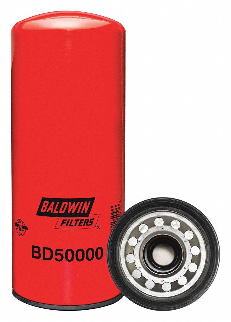 Oil Filter: BD50000, M95 x 2.50 Thread Size, 11 13/16 in Overall Ht, Oil, Cummins