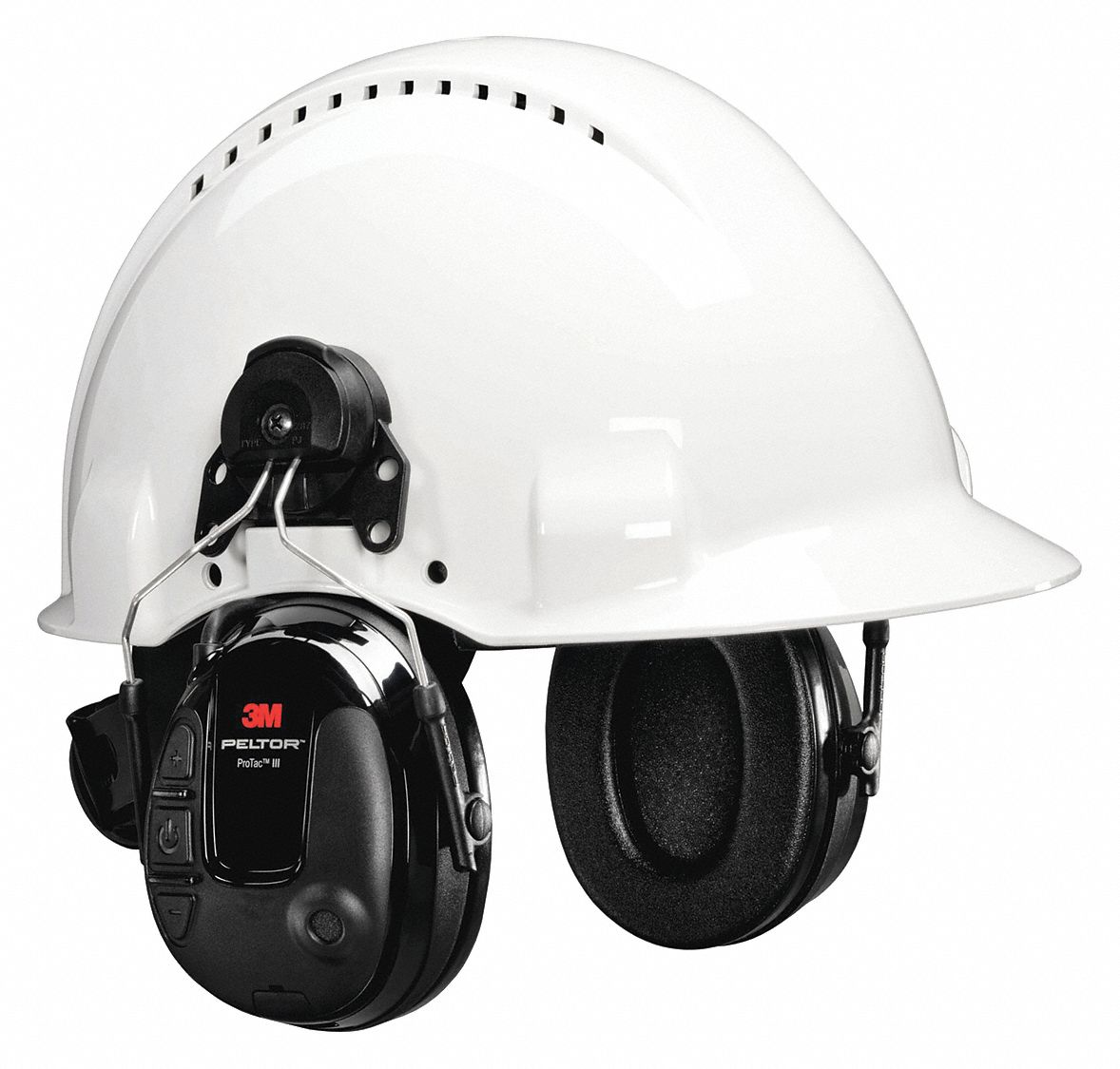 3M PELTOR Electronic Ear Muffs: Hard Hat-Mounted Earmuff,, 44% OFF