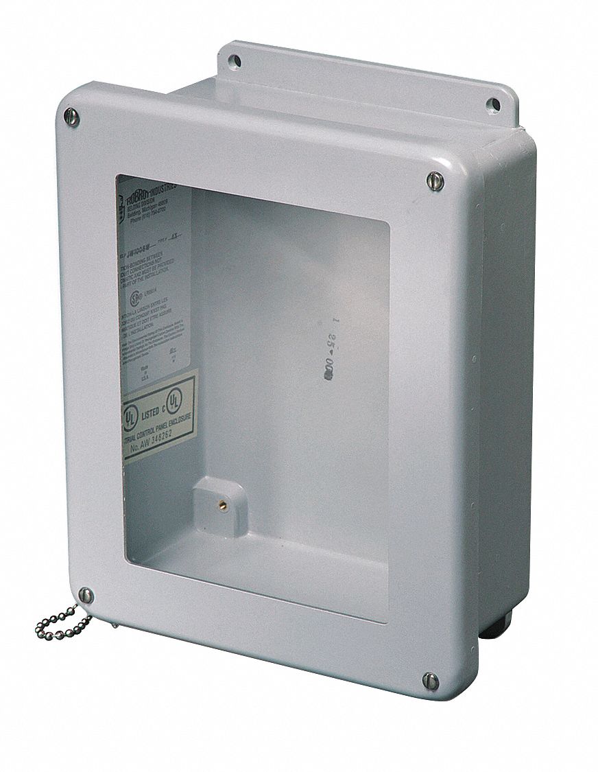 Enclosure: Fiberglass, 10 in x 8 in x 4 in, NEMA 1/12/3R/4X/6P, Screw On, Clear Cover