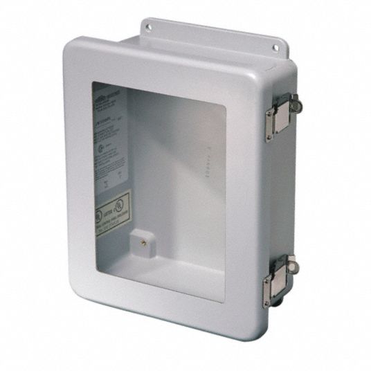 HUBBELL-WIEGMANN, Padlockable Latch, 12 in Nominal Enclosure Ht, Enclosure  - 52XA84