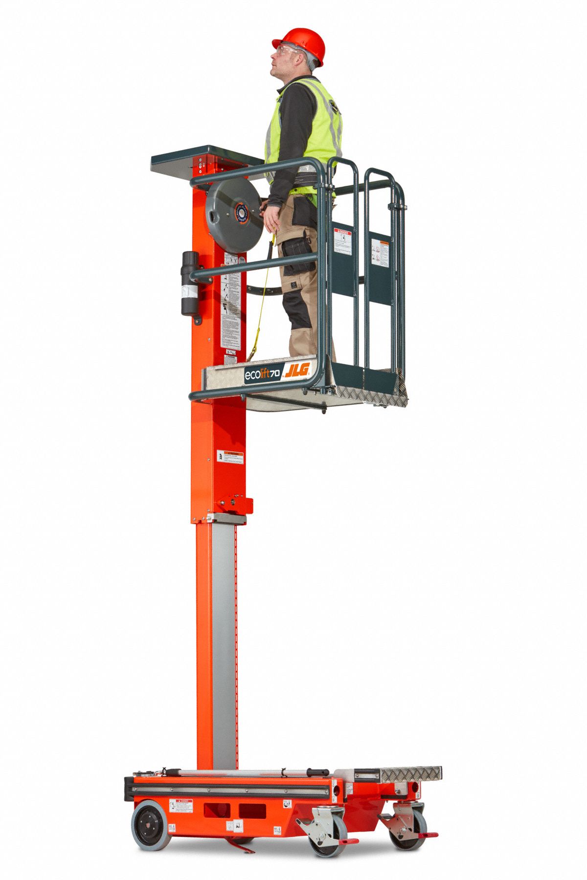JLG Personnel Lift PushAround, Stored Power Lift, 330 lb Load