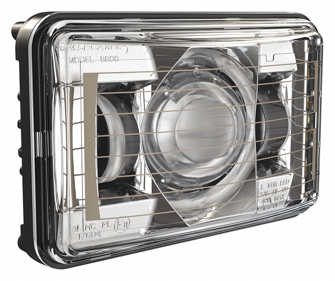 2,250 lm Lumens Vehicle Lighting, Rectangular, High Beam Heated