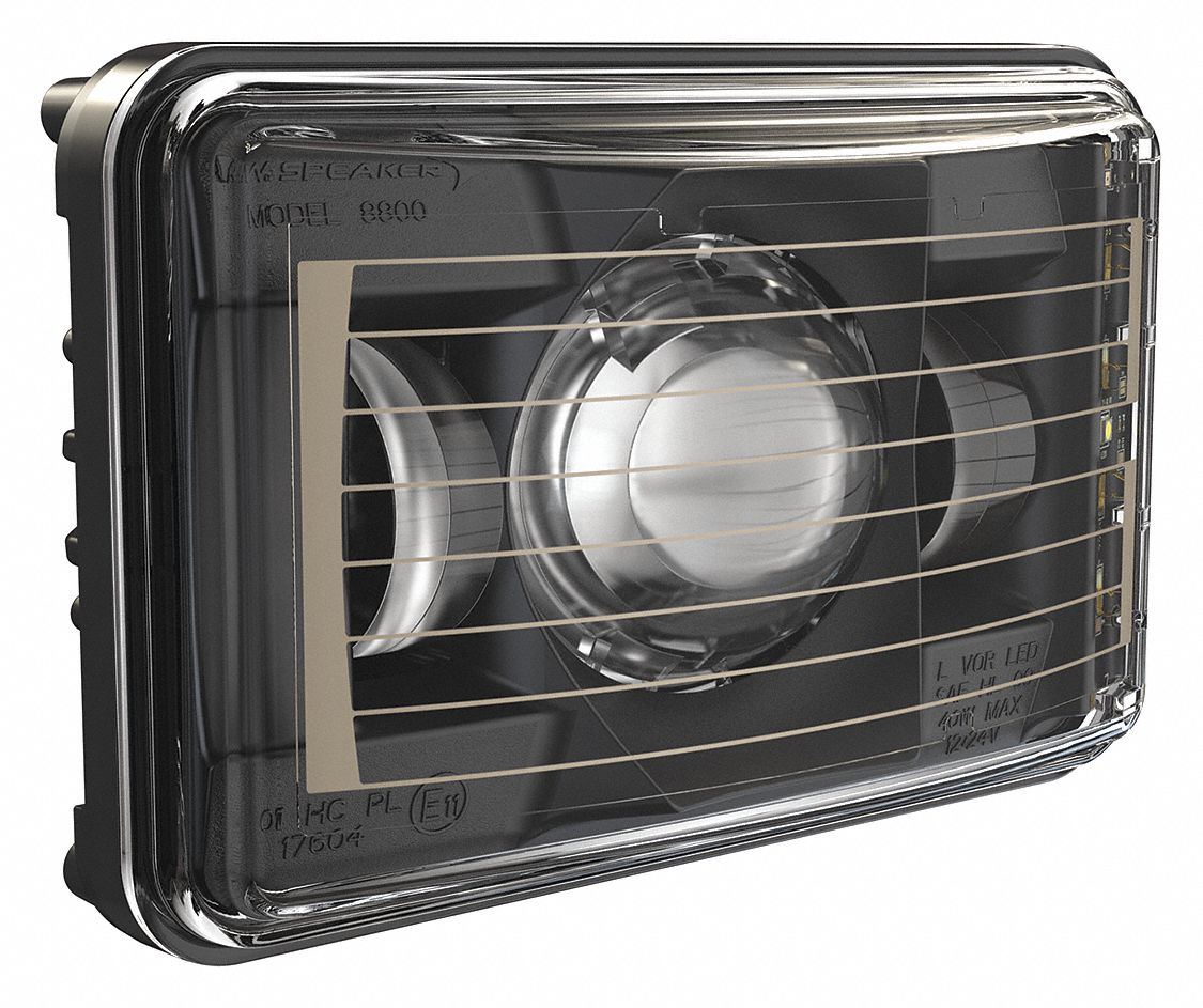 Headlight: Headlight, LED, Heated, High Beam, Recessed Mount, Low-Profile Panel Mount