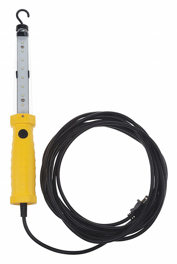 HAND LAMP,YELLOW,120V AC,IP54,18 AWG