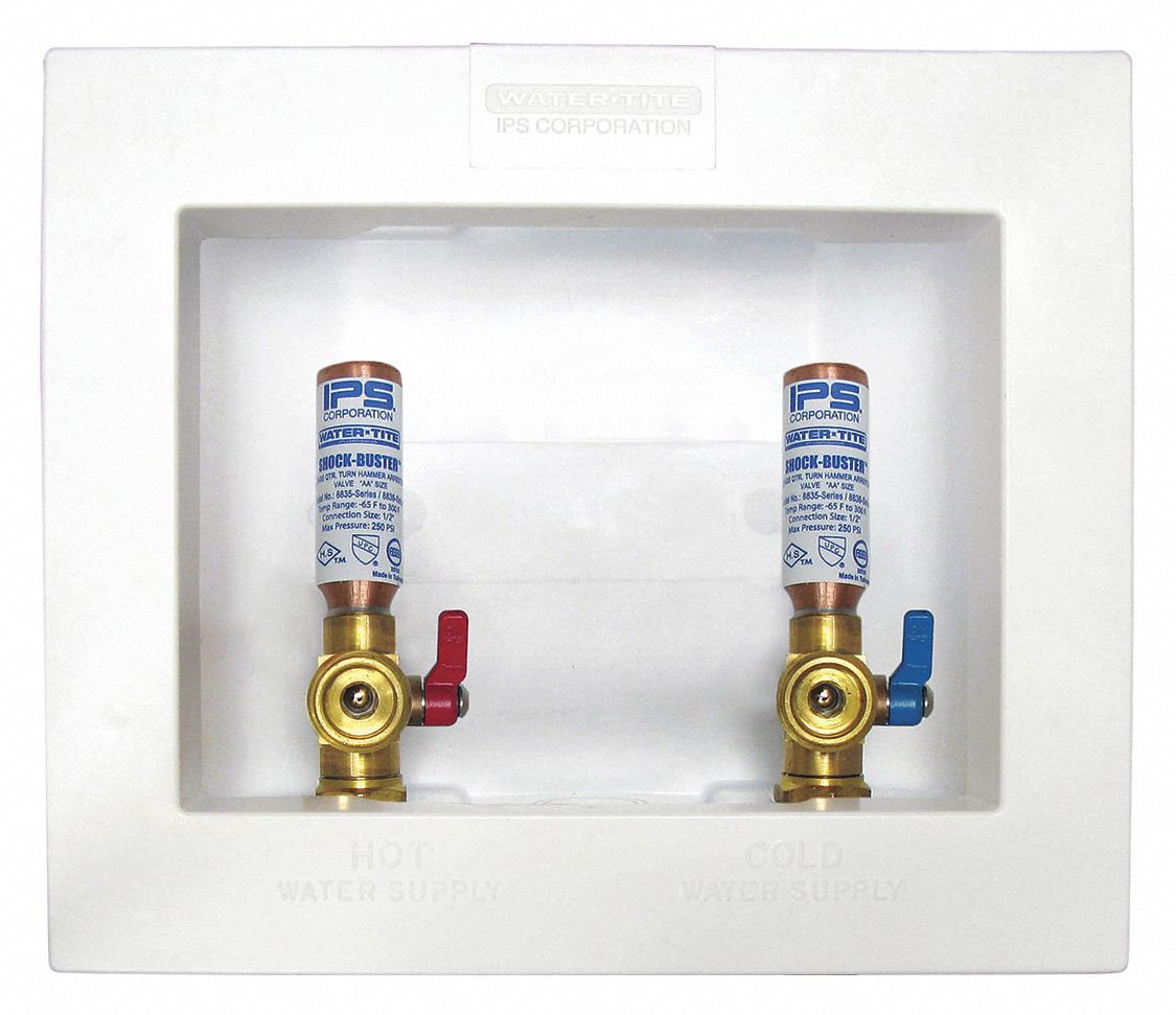 WATERTITE 5.75 in x 4.88 in Brass Center Drain Washing Machine Outlet