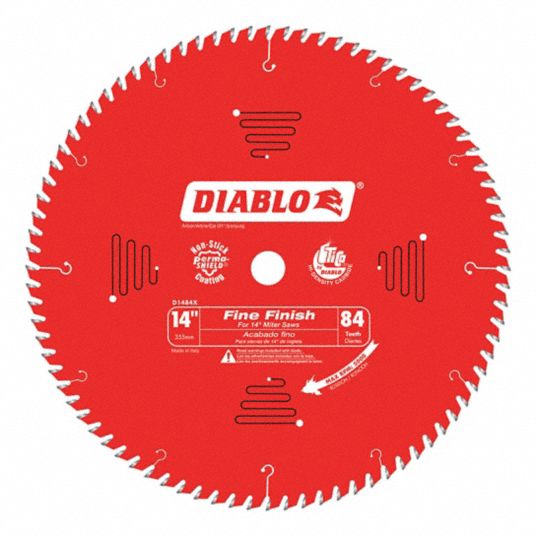 DIABLO, 14 in Blade Dia., 84 Teeth, Circular Saw Blade - 52XF83|D1484X ...