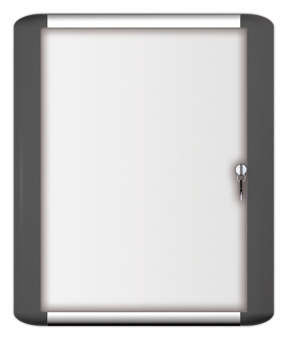 Mastervision Magnetic Letter Dry Erase Indoor Enclosed Bulletin