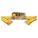 TIE DOWN STRAP, RATCHET, E-TRACK, GEN PURPOSE, 2 IN W, 1,500 LB WLL, YELLOW, 12 FT L