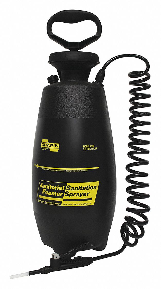CHAPIN Sprayer 3 gal Sprayer Tank Capacity, Sprayer Pressure Release