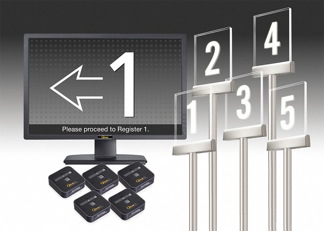 LAVI Electronic Queuing System 1 Position Display Units, Self Directed