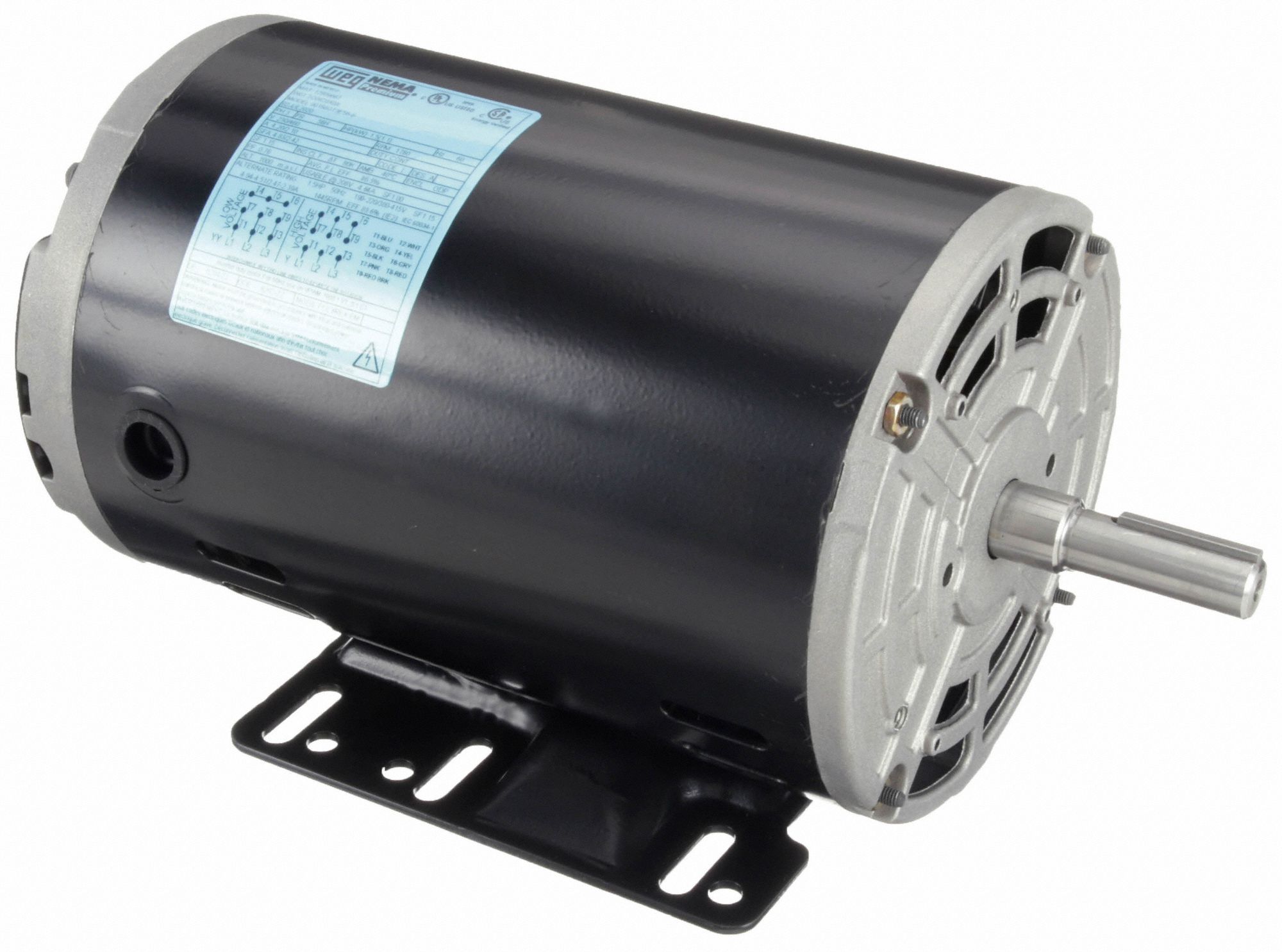 General Purpose Motor: Open Drip Proof, Rigid Base Mount, 1 1/2 HP, 1760 rpm Nameplate RPM