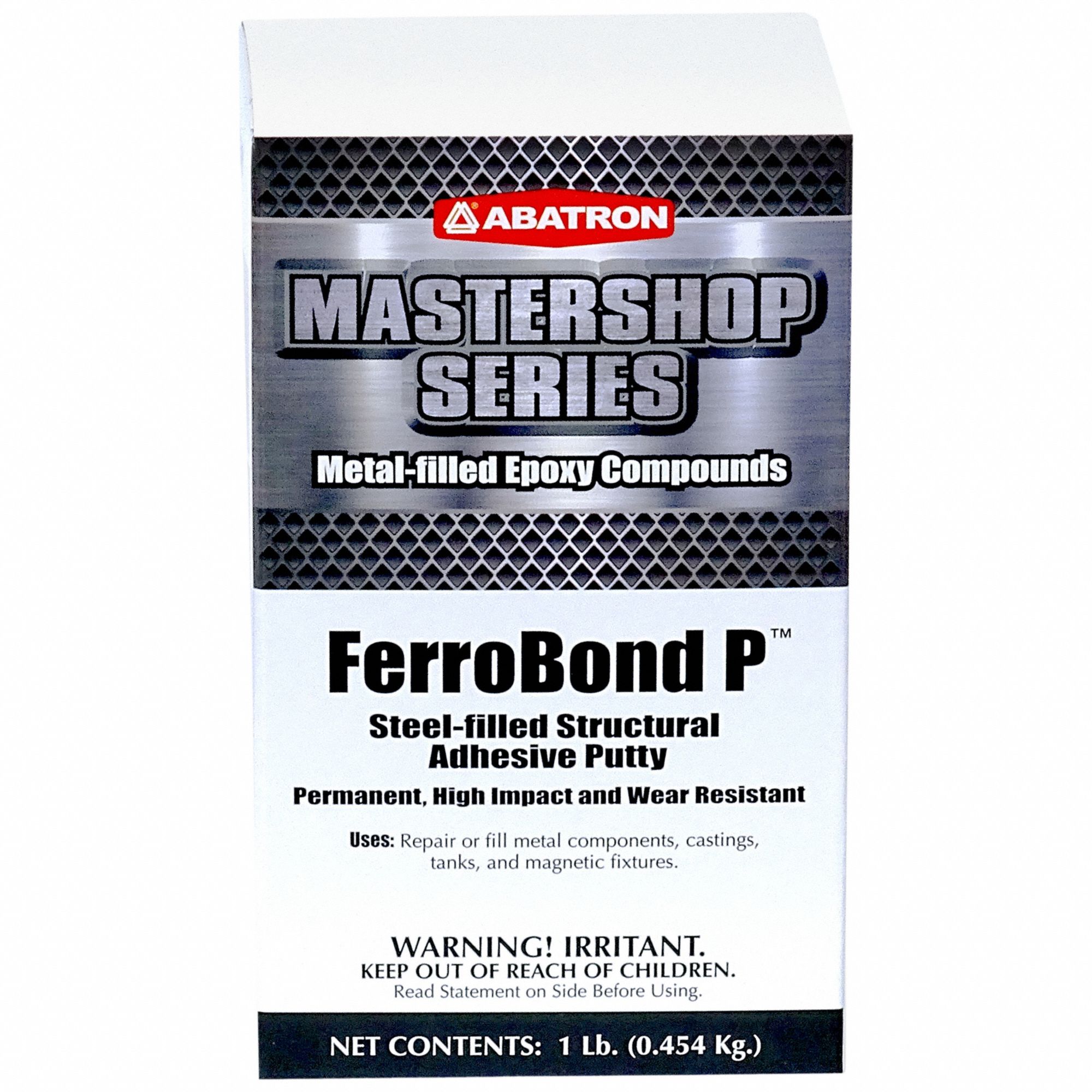 Putty: FerroBond P, Metal Repair, 16 oz Container Size, Pail, Gray, Epoxy