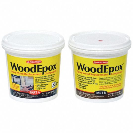 WoodEpox Epoxy, Wood Filler, 64-oz.