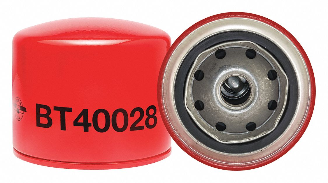 Oil Filter: BT40028, 3/4"-16 Thread Size, 3 1/4 in Overall Ht, Oil, Ingersoll-Rand