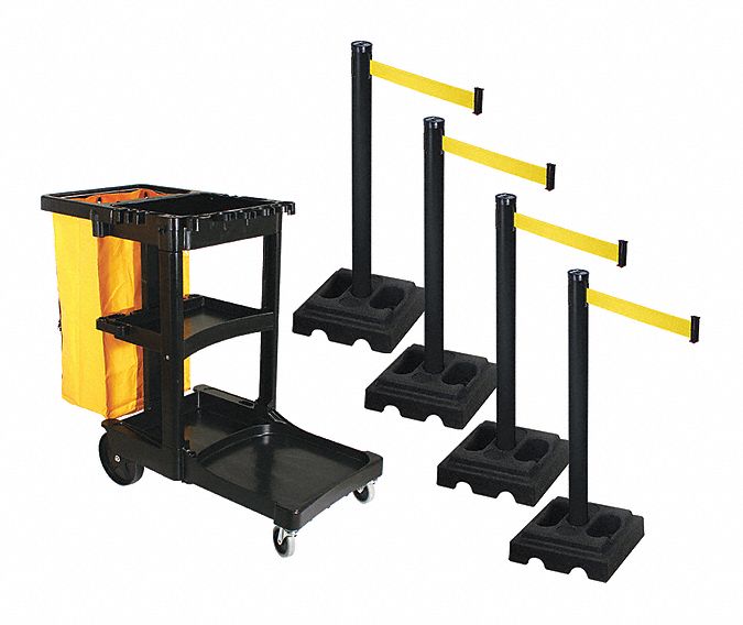 Barrier Systems, Post Black, 10 ft. Belt