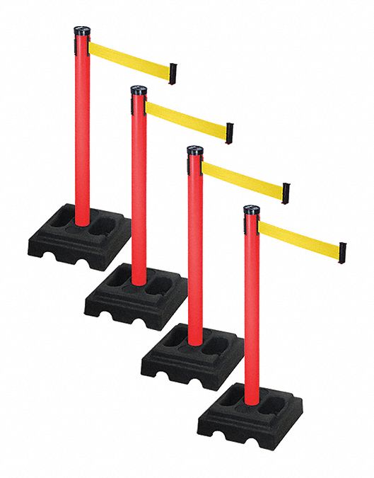 Barrier Systems, Post Red, 10 ft. Belt