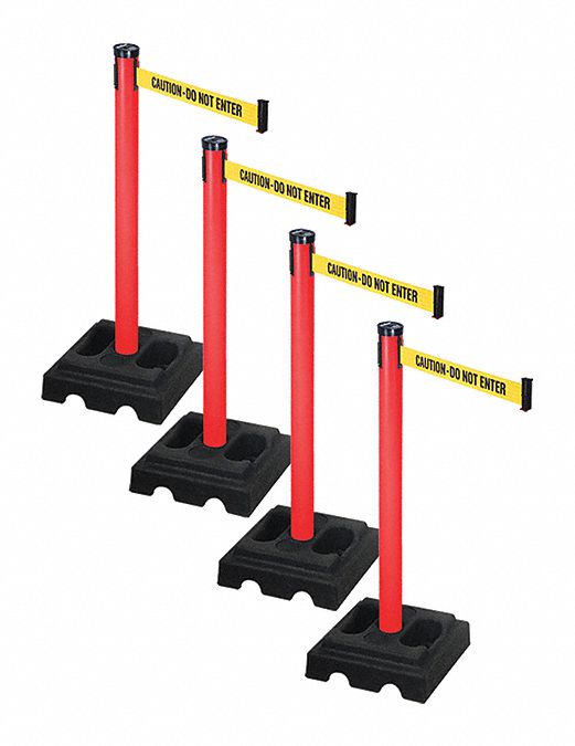 Barrier Systems, Post Red, 10 ft. Belt