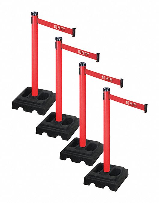 Barrier Systems, Post Red, 10 ft. Belt