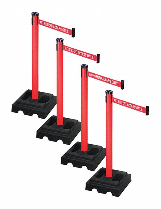 Barrier Systems, Post Red, 10 ft. Belt