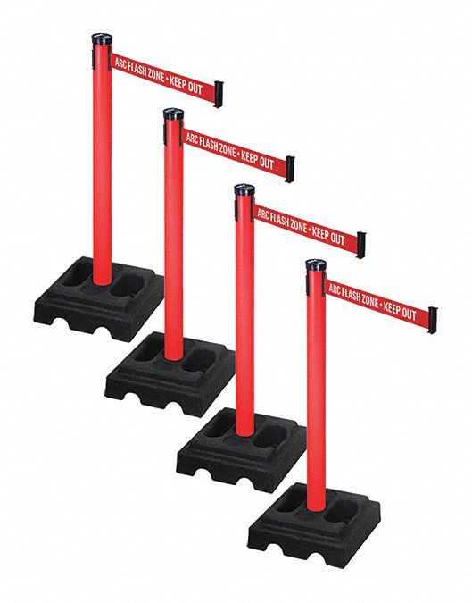 Barrier Systems, Post Red, 9 ft. Belt