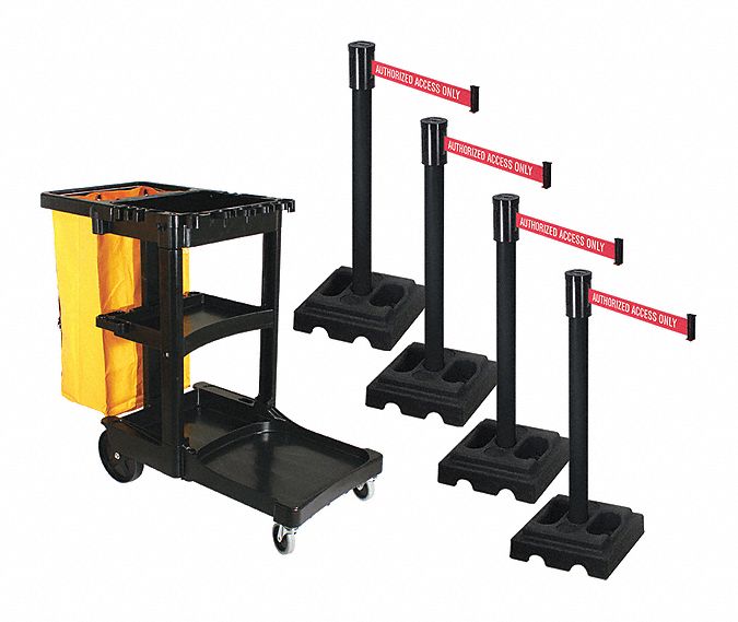 Barrier Systems, Post Black, 15 ft. Belt