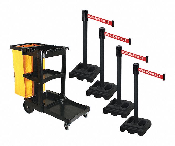 Barrier Systems, Post Black, 14 ft. Belt