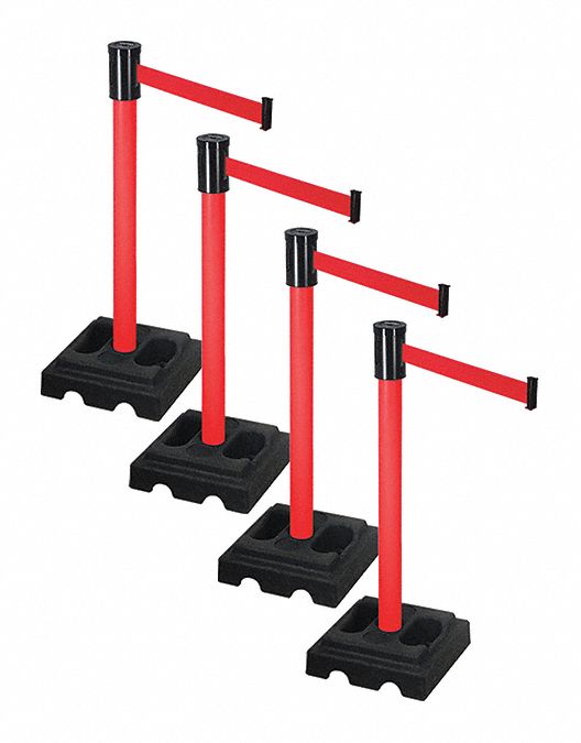 Barrier Systems, Post Red, 15 ft. Belt