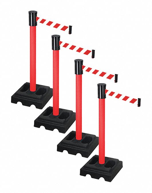 Barrier Systems, Post Red, 15 ft. Belt
