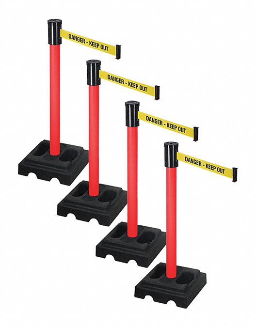 Barrier Systems, Post Red, 15 ft. Belt