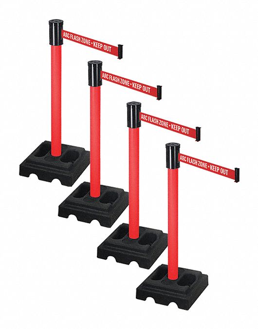 Barrier Systems, Post Red, 14 ft. Belt