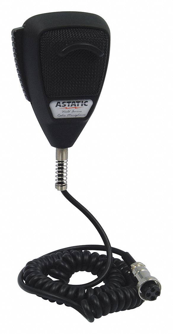 Microphone: Fits CB Radios, For CB Radios Series, 216 in Cord, Noise Cancelling, 30210002
