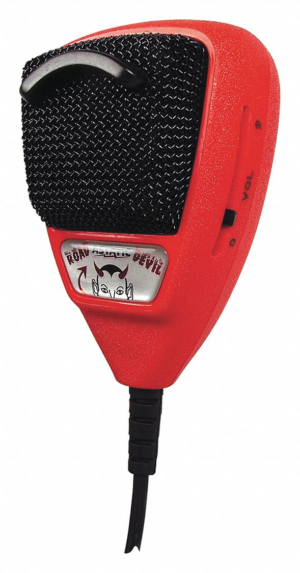 Microphone: Fits CB Radios, For CB Radios Series, 216 in Cord, Noise Cancelling, 302-10036