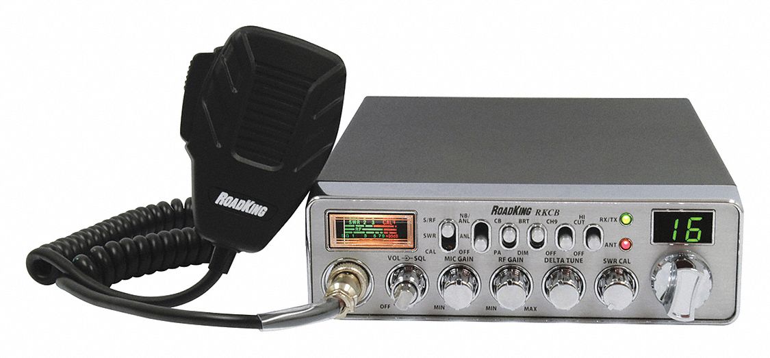 CB Radio,  Number of Channels 40,  26 to 27 MHz,  12 51/64 in Overall Width,  12 in Overall Height