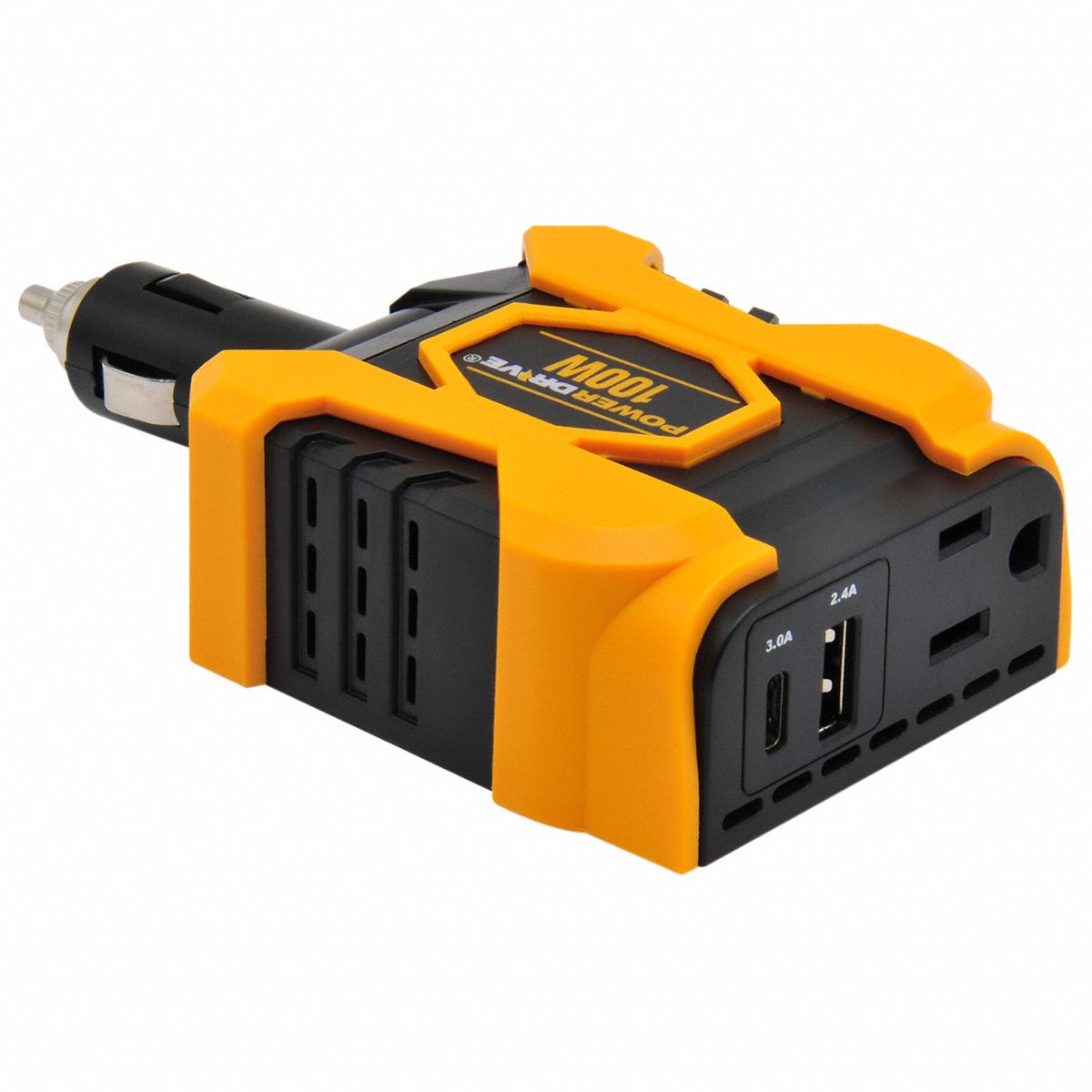 POWER DRIVE Inverter, 115VAC, 13.8VDC, 100W 52YF65PD100D Grainger