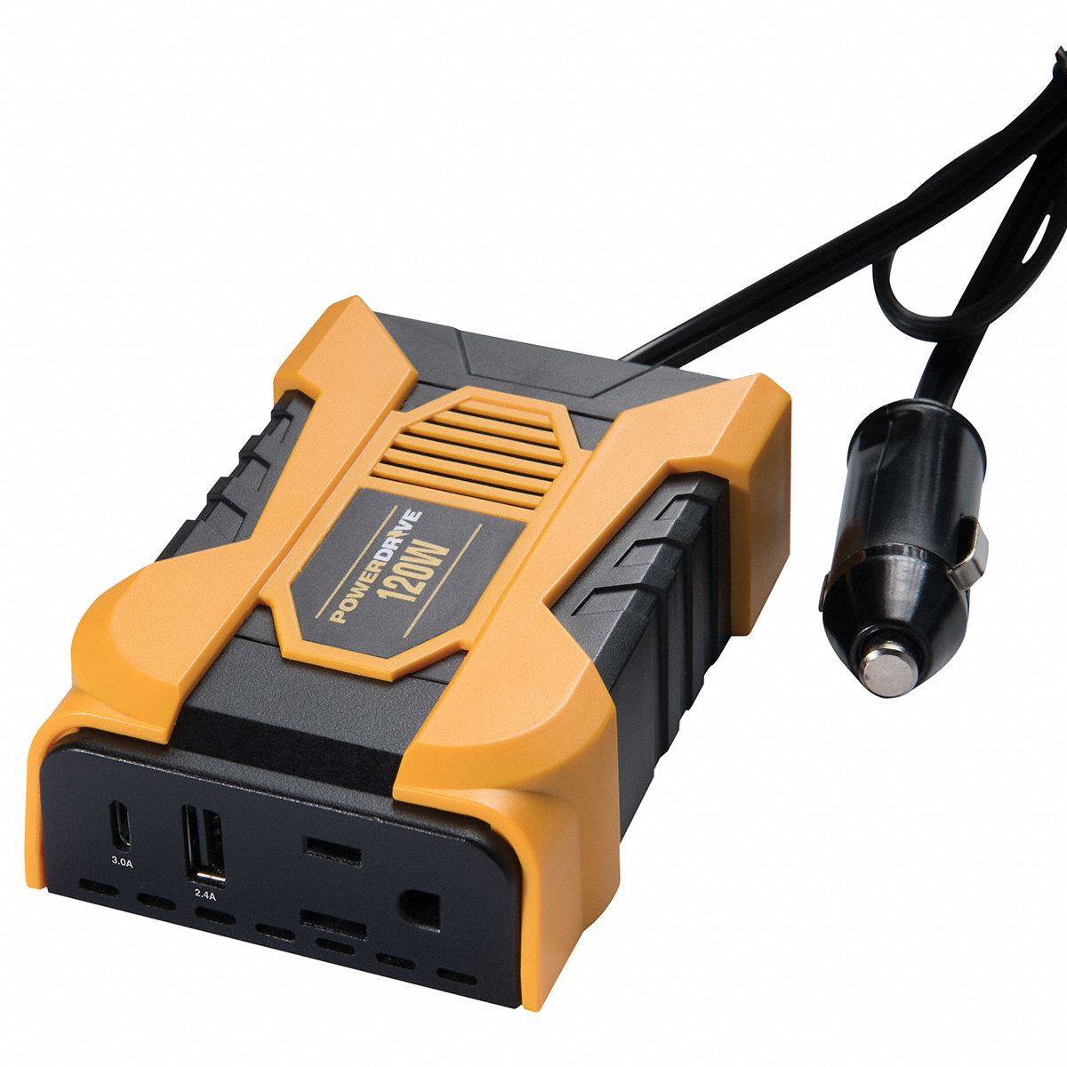 POWER DRIVE Inverter, 115VAC, 13.8VDC, 120W 52YF66PD120 Grainger