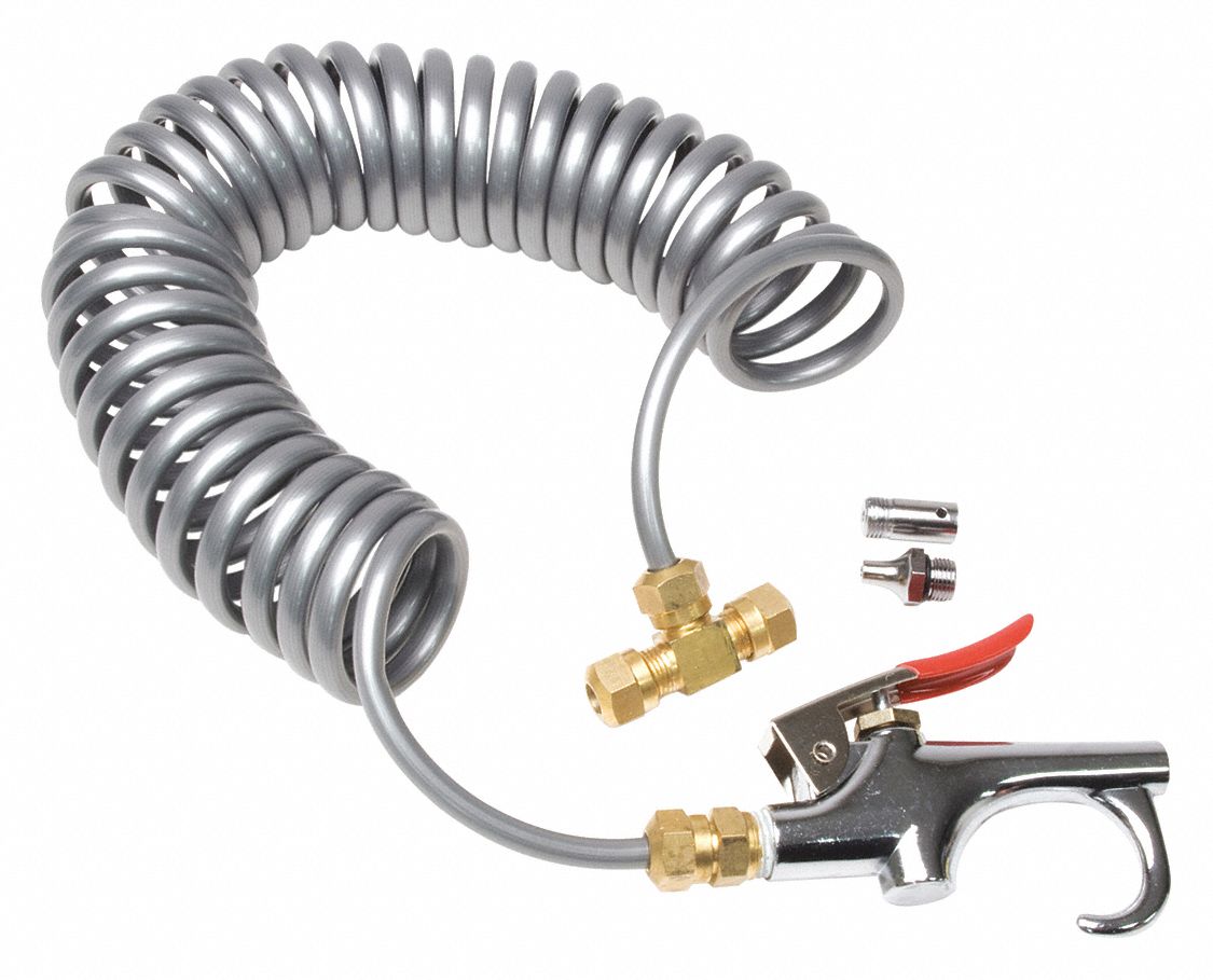 ROADPRO Air Gun Kit ThumbLever Grip, Zinc Alloy, 1/4 in, 2 Nozzle(s), High Pressure, Straight