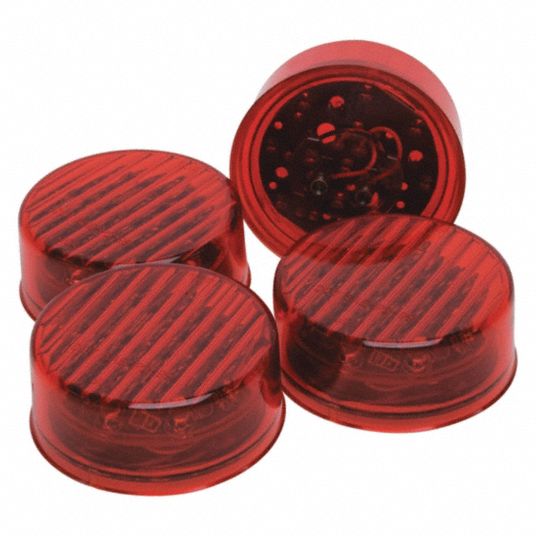 ROADPRO, Perimeter Flashing Warning Light, Red, Warning Light - 52YG27 ...
