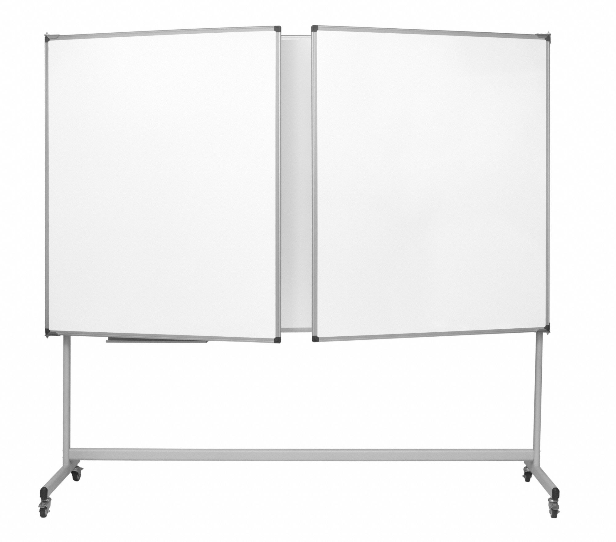 MASTERVISION Dry Erase Board Mobile/Casters, 71 in Dry Erase Ht, 47 in