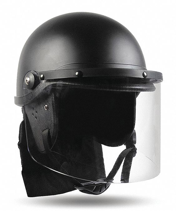Riot Helmet: Non-Ballistic, XL, Composite, Buckle