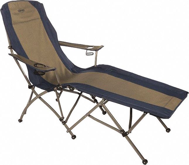 Collapsible Outdoor Chair: Steel, 46 in Overall Ht, 64 in Overall Lg
