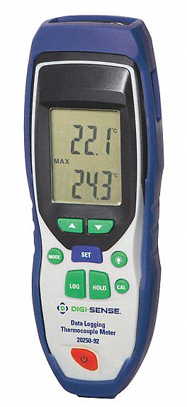 Thermistor Thermometer: Thermistor Temp Meter with Data Output and Min/Max