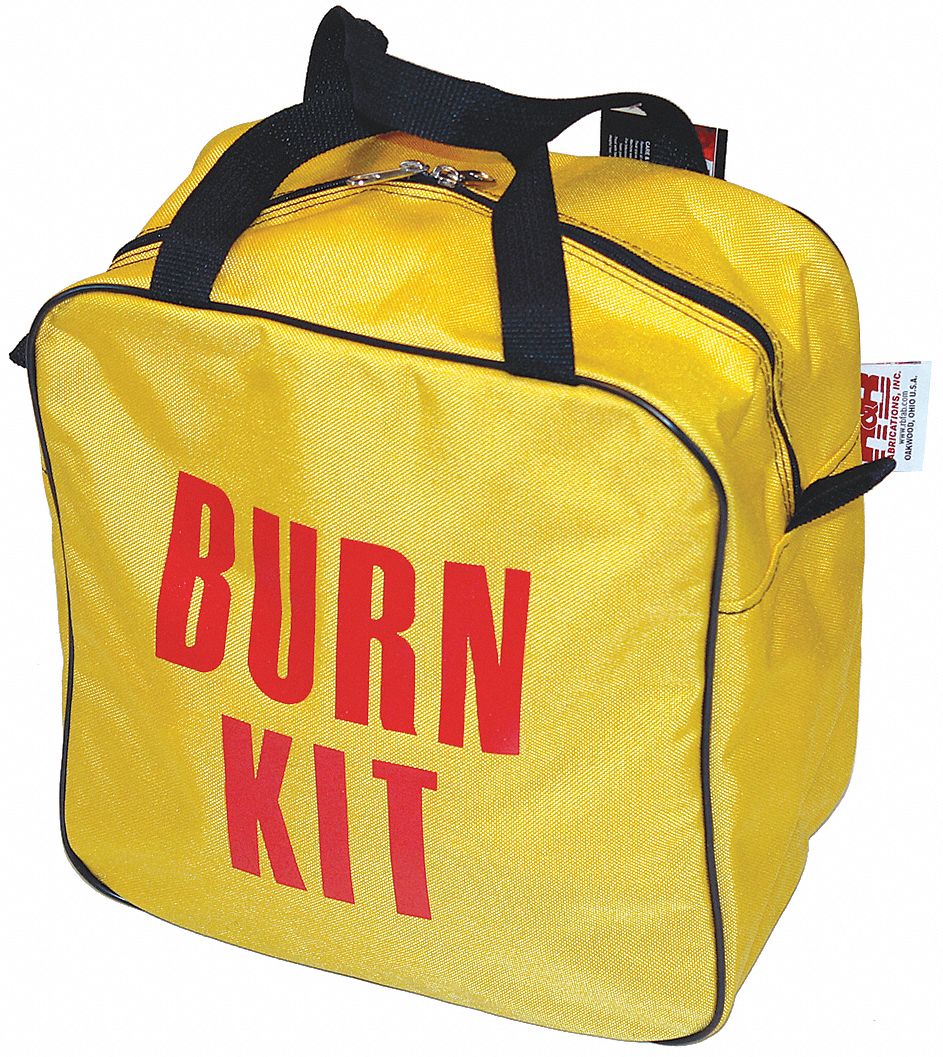 R&B FABRICATIONS, Burn Kit Bag, Yellow, Burn Kit Bag 52YM95RB177YL