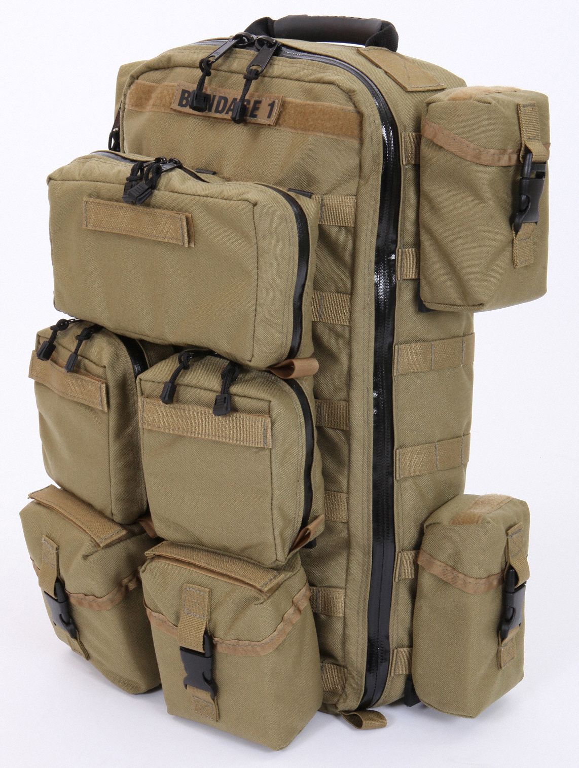 R&B FABRICATIONS Tactical Medic Pack, 11 In Length, 6 In Width, 20 In ...