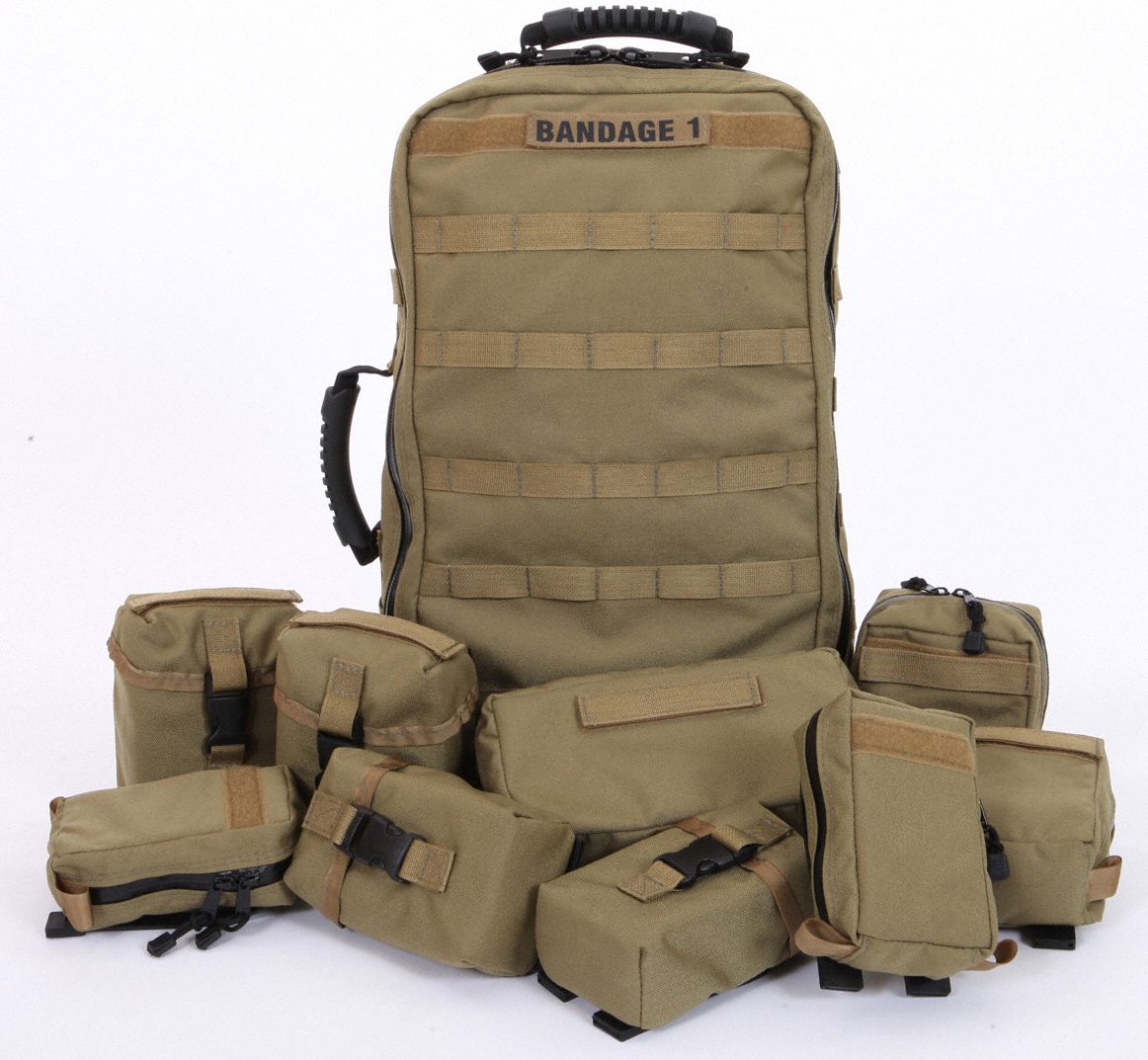 R&B FABRICATIONS Tactical Medic Pack, 11 in Length, 6 in Width, 20 in