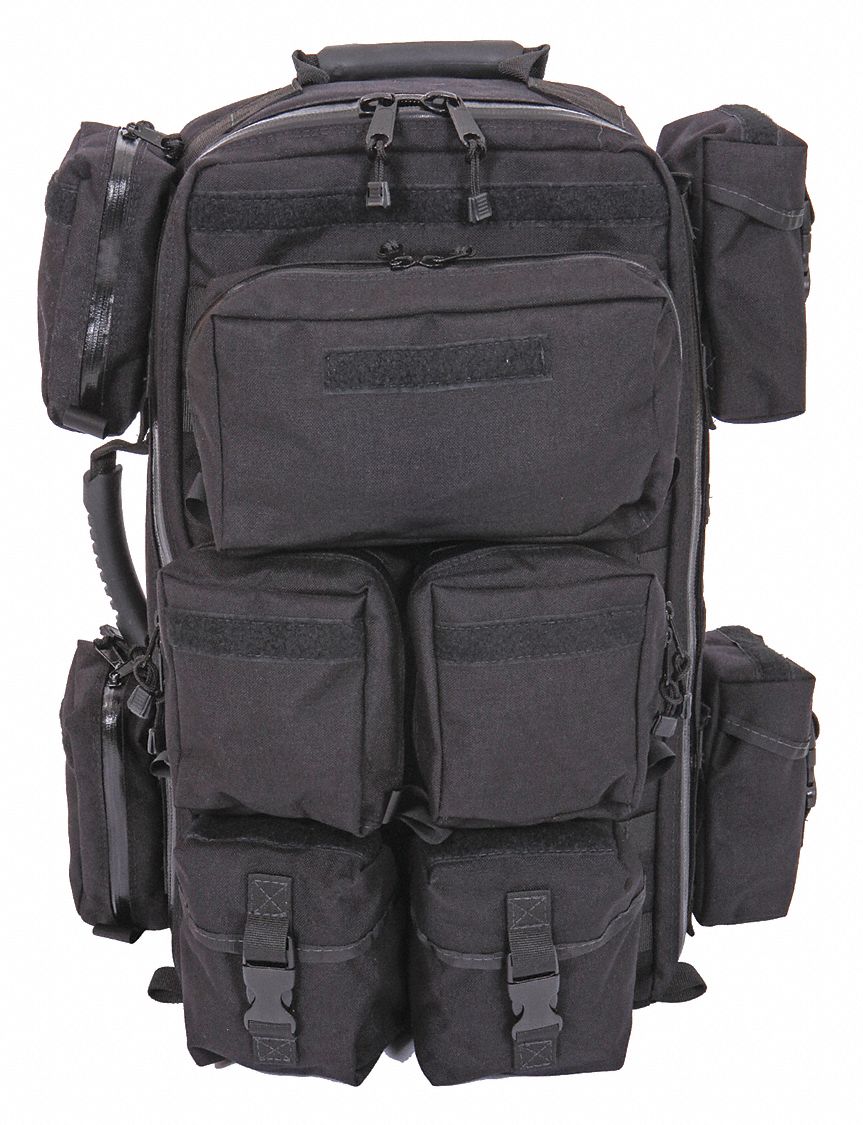 Tactical Medic Pack, Black, 11" L
